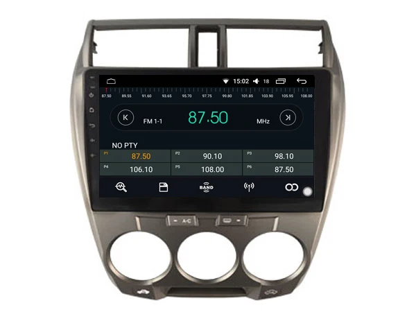 Cheap for Honda City 2008-2014 octa Core Android 8.0 car gps multimedia 64GB rom+IPS screen+CARPLAY+TDA7851 Amplifer+4 Car Launcher 3