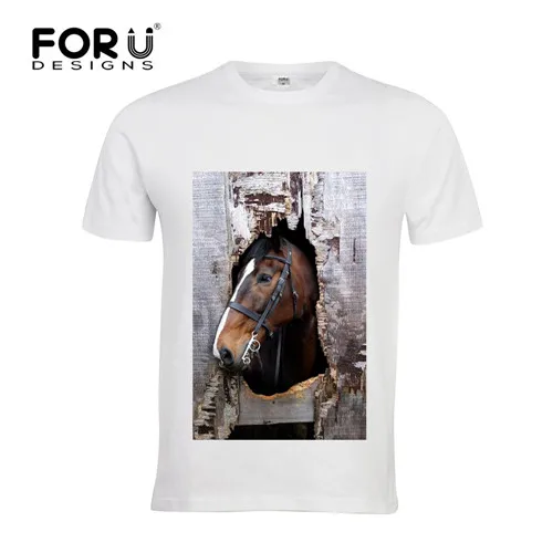 FORUDESIGNS Horse спортивные футбольные костюмы для взрослых мужские с принтом пот удобные футбольные Джерси стиль Италия Германия - Цвет: C0351AZ