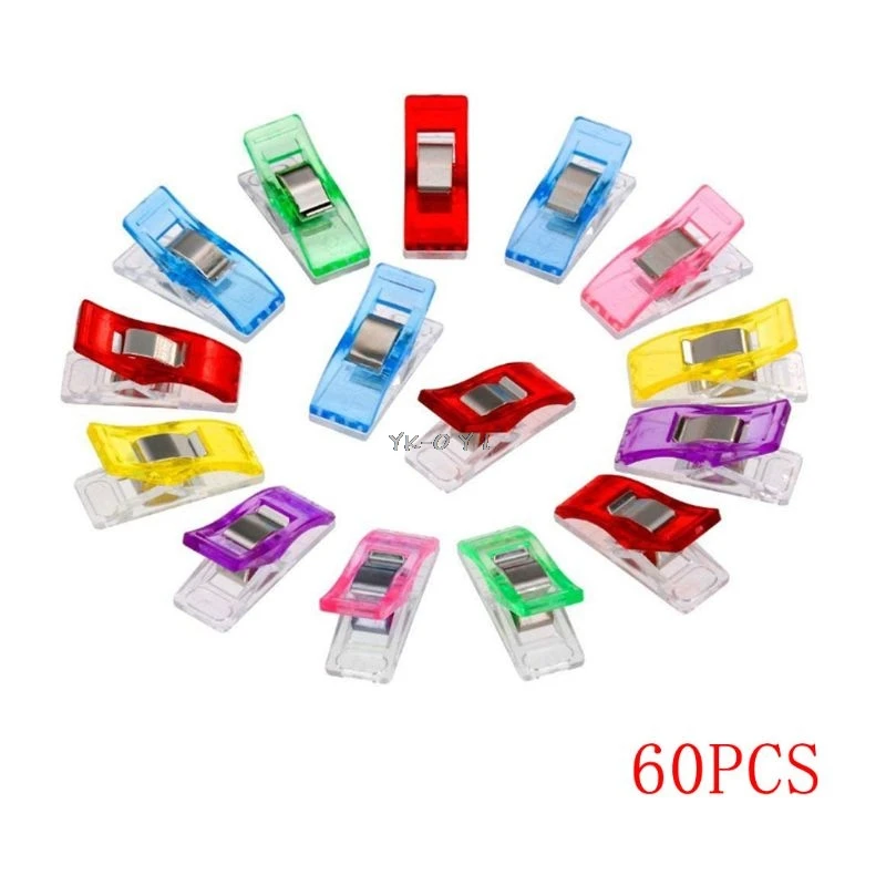

Sewing Machine Tools 60pcs/pack Plastic Wonder Clips Clamps For Crafts Quilting Sewing Accessories Knitting Crochet Tool