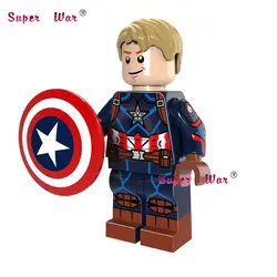 Шт. 1 шт. Супер герои marvel Капитан Америка битва атома строительные блоки модели Кирпичи игрушки для детей наборы