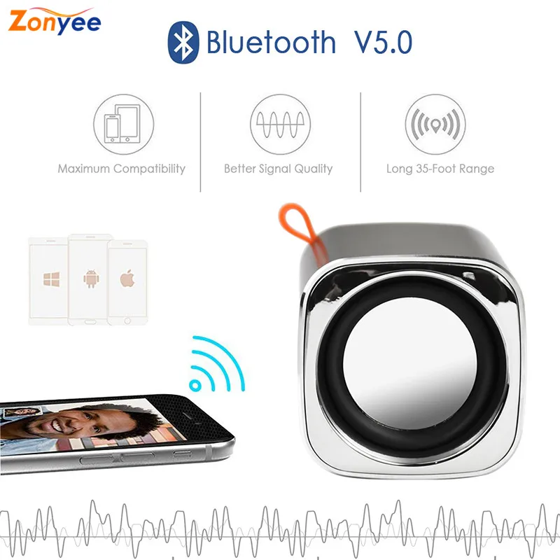 Беспроводной Bluetooth динамик с памятью TF карта музыкальный mp3 плеер мини