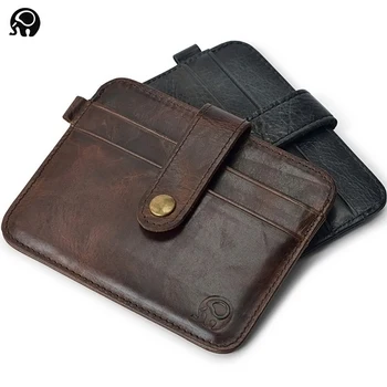 

Slim Leather Visiting Cards Men Wallet Business Card Holder Bank Cardholder Leather Cow Pickup Bus Card Holder Passport Cover