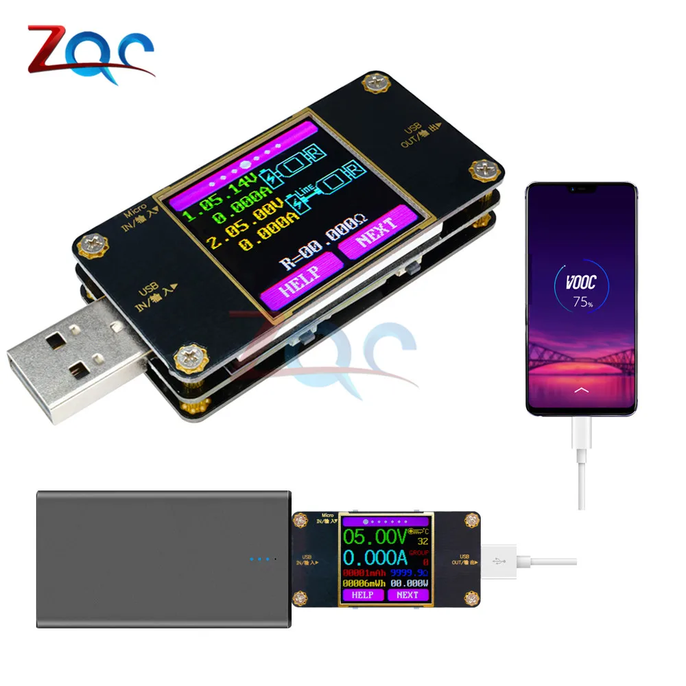 UT21 UT21B LCD Display Voltmeter Ammeter Battery Charger Voltage