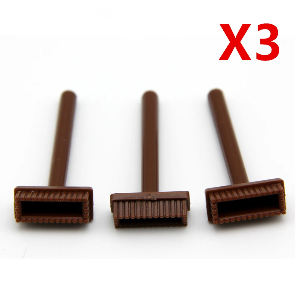 Kopen 3 stks Bezem Model voor minifig DIY Bouwstenen SUPER HEROES STAR WAR AVENGERS Kids Leren Educatief Speelgoed Geschenken