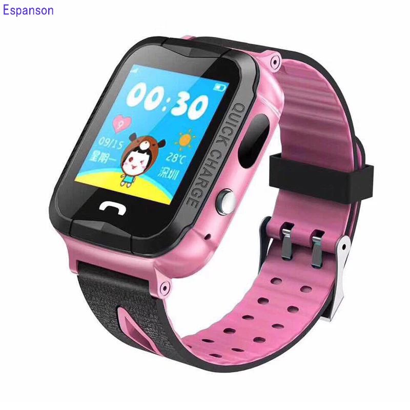 

Espanson V6 Children Smart Watch With GPS Camera Facebook Emergency Security Anti Lost SOS For ISO Android waterproof baby Watch