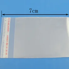 shipping-400Pcs прозрачный самоклеющийся пластиковый пакет уплотнения 5x7 см(полезное пространство 5x5 см) бусины ювелирные изделия Подарочная упаковка M0829