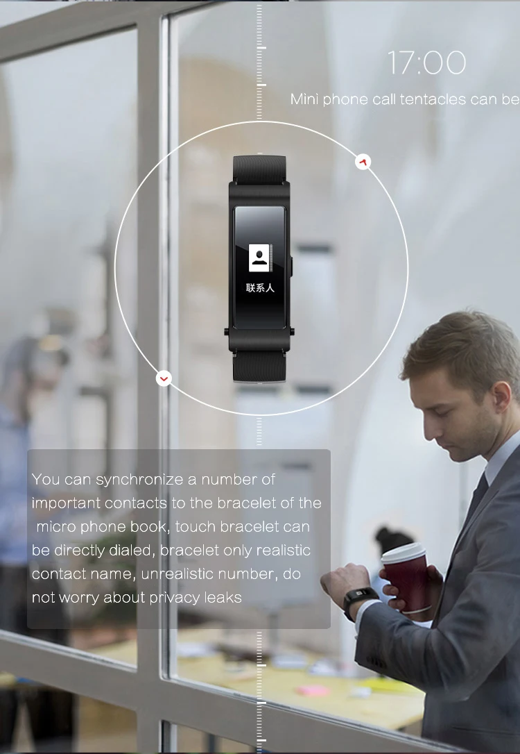 huawei TalkBand B3 Talk Band Bluetooth умный Браслет носимые спортивные браслеты совместимые смарт-устройства мобильного телефона