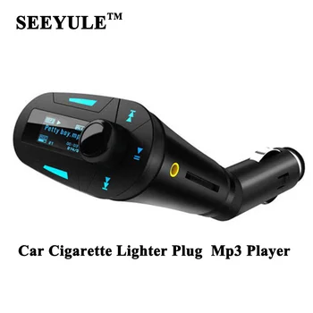 

1pc SEEYULE High Quality Car MP3 Music Player Car Kit Wireless FM Transmitter Modulator with USB SD MMC Support Remote Control