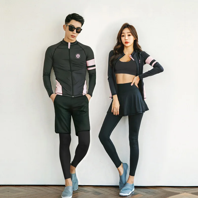 Купальник Rashguard женский из 4 предметов рубашка для плавания с длинным рукавом