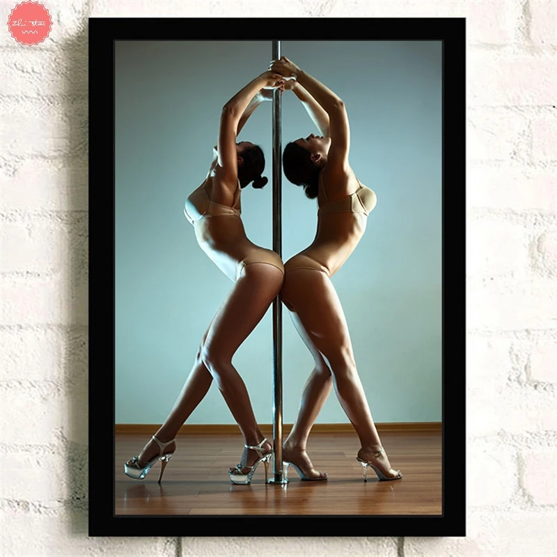 

Diamond Embroidery Hot sales sexy lady pole dancing diamond painting cross stitch Mosaic new year decorations for home