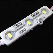 5730 3 светодиодный Светодиодный модуль ввода 12 V Водонепроницаемый IP68 светодиодный знак для магазина Белый светодиодный модуль Samsung световая рекламная лампа