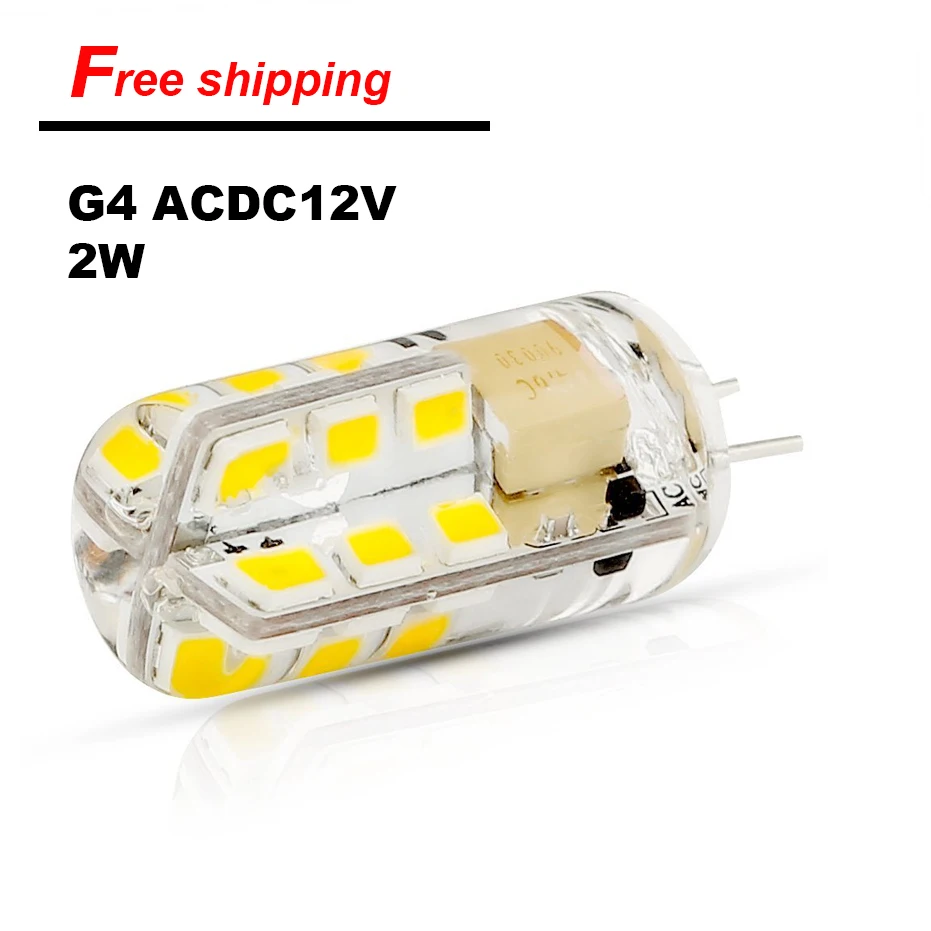 

lowest price G4 LED Corn Bulb ACDC12V 220V 2W SMD2835 Bombillas Ultra Bright LED lamp for Chandelier Lights free shipping