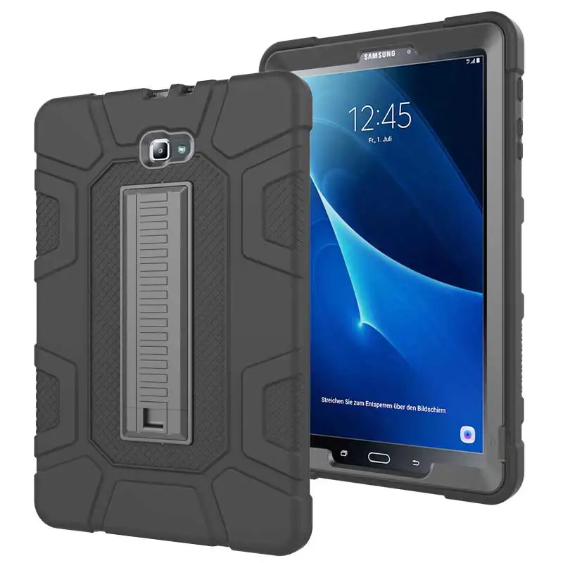Безопасный силиконовый чехол-подставка Shockwave для samsung Galaxy Tab A 10,1 дюймов защитная задняя крышка для samsung SM-T580 SM-T585