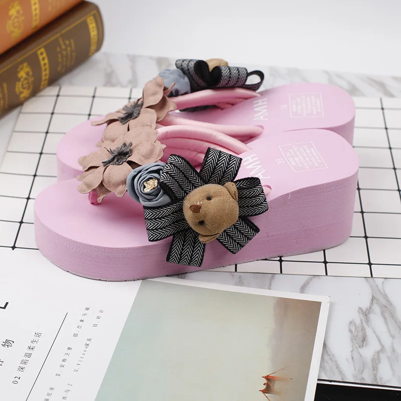 Female Summer Fashion Korean Most Comfortable Womens Slippers Flip Flops Shoes Discount Online 6cm70