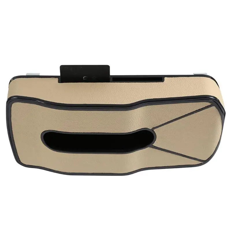 Multifunctional PU Leather Tissue Box Holder Sports Car Shape with Card Slots High-Quality Leather Fashionable Atmosphere