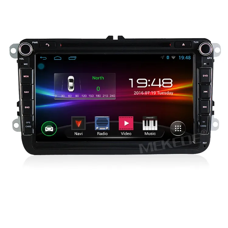 Flash Deal NaviFly 8 inch Quad Core Android 8.1 Car dvd player For POLO PASSAT B6 B5 B7 Golf 5 6 Skoda Seat JETTA with GPS navigator radio 44