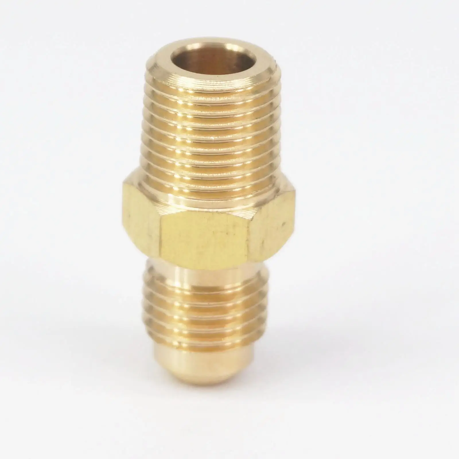 Fit 3/16"-1/2" Tube O.D Hex End Plug Brass SAE 45 Degree Flare Connector 2 
