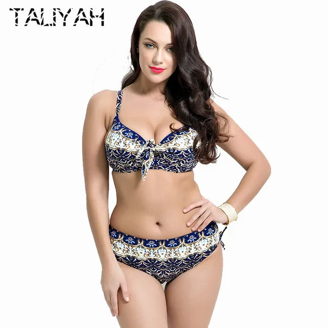 Estampado Up De Biquini Conjunto Vintage Bañador Playa Talla Mujer Baño Push Bikinis Grande Para Traje YH9eWED2I