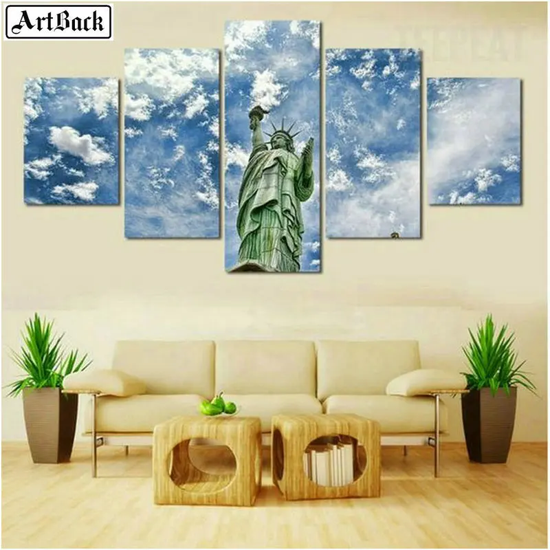 

5 spell painting landscape diy diamond painting USA free goddess full square resin drill mosaic home decoration stickers