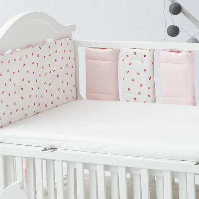 40cm x 10pcs Качественная детская кровать бампер дизайн детская безопасность кроватка для новорожденного бортики для кроватки защита комнаты декор дышащий для четырех сезонов 10 шт - Цвет: 40cm x 10pcs