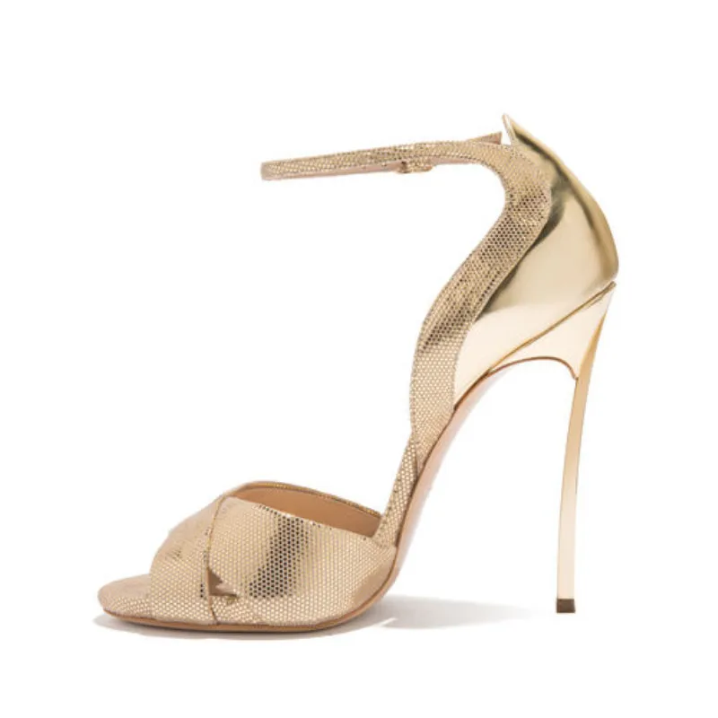 

Women Sandals Summer Hasp Fashion High Heels Peep Toe Shoes Female Stilettos Heel Ladies Sandals Europe And America Shoes