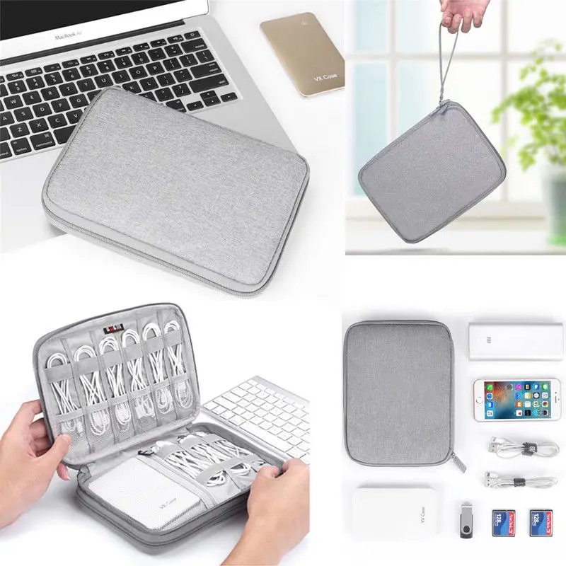 

Electronic Accessories Organizer Bag Travel Cable USB Charger Storage Portable