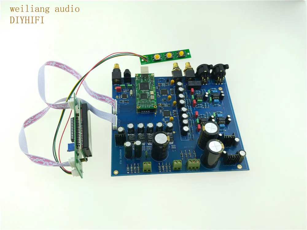Двойной AK4497 AK4497EQ AKM HIFI DAC DSD декодер XLR сборная плата опция XMOS cpld или Amanero