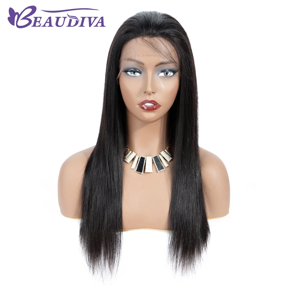 BEAUDIVA Синтетические волосы на кружеве человеческих волос парики парик Полный и толстый для черный Для женщин натуральный Цвет