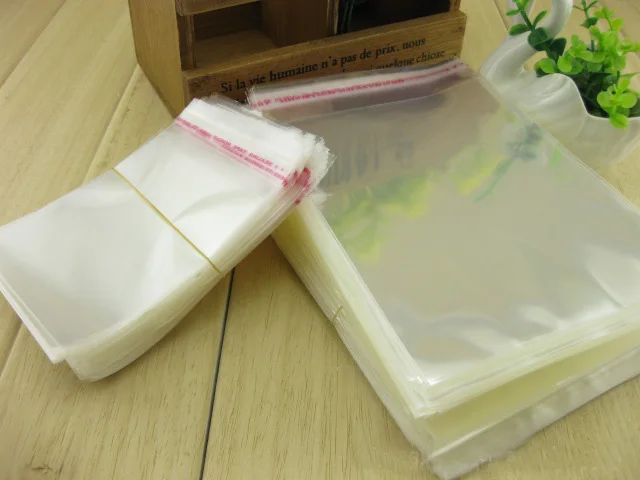 

1000pcs/lot, 8*12cm Self Adhesive Seal OPP Bag-High Clear T-shirt Packing Poly Pouch, Sticky Tape Sealed Clothing Storage Sack