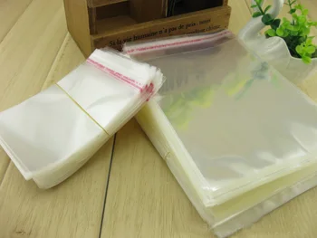 

1000pcs/lot, 8*12cm Self Adhesive Seal OPP Bag-High Clear T-shirt Packing Poly Pouch, Sticky Tape Sealed Clothing Storage Sack