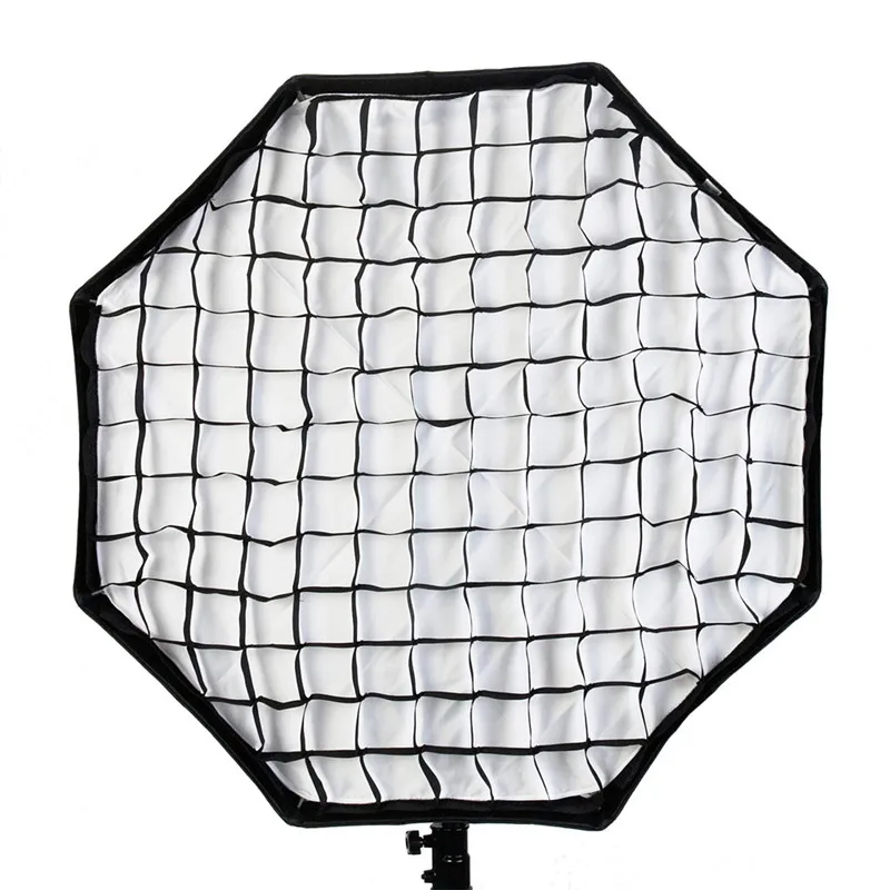 Фон для фотосъемки для лампы-вспышки для студийной фотосъемки софтбокс в виде восьмиугольника с отражателем с 95 см Портативный соты Softbox аксессуары решетки