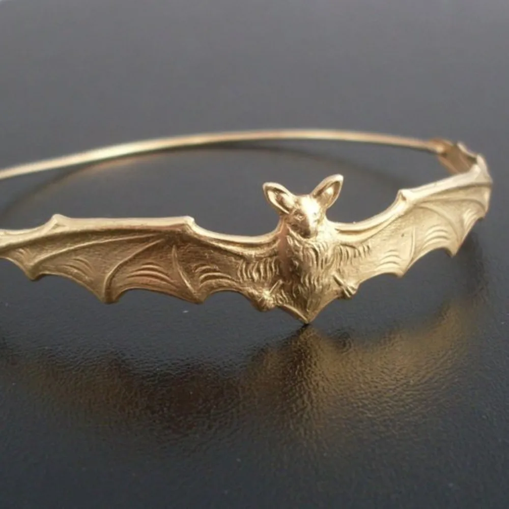 Модный женский мужской браслет в форме летучей мыши, браслет для любимой, браслет на Хэллоуин, ручной браслет, ювелирные изделия