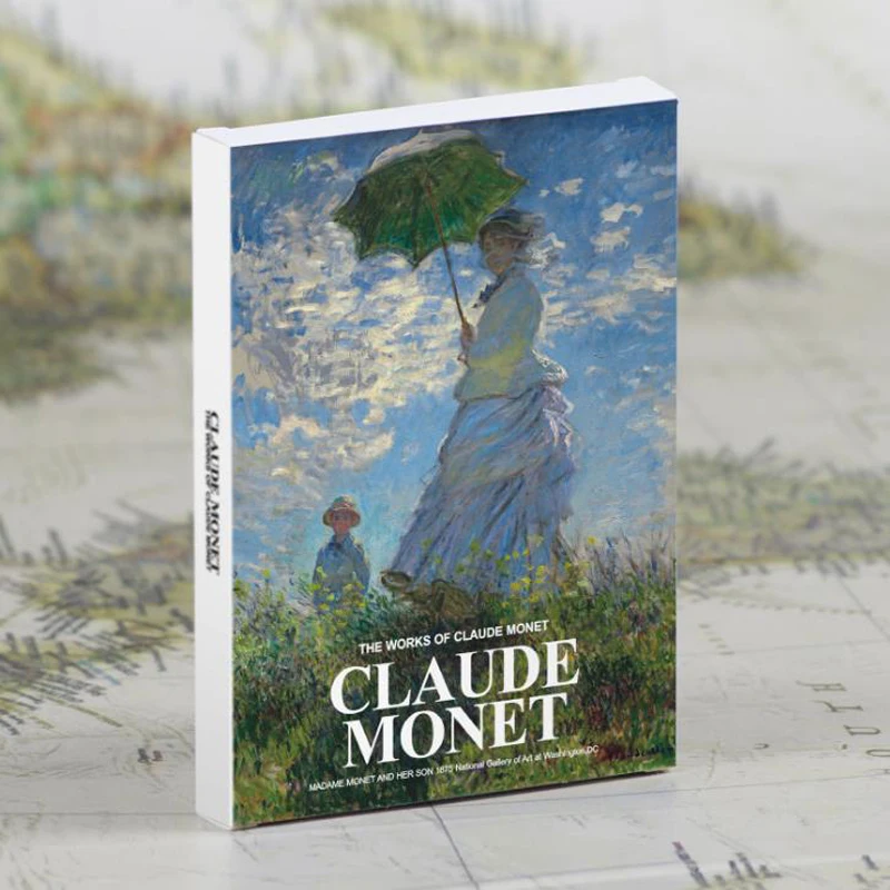 

1 Pack 30sheets Claude Monet Oil Painting Postcard vintage Claude Monet Paintings postcards Greeting Card wish Card Gift