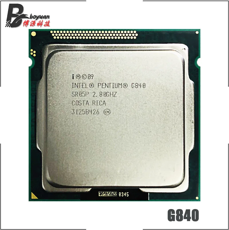 Двухъядерный процессор Intel Pentium G840 2,8 ГГц 3 м 65 Вт LGA 1155