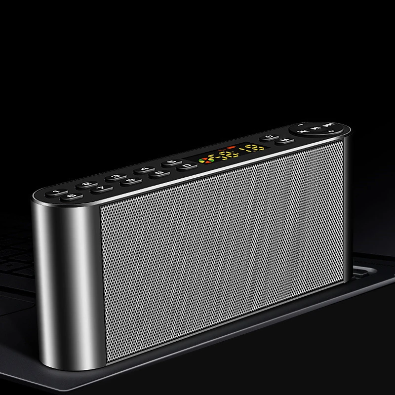

DPRUI Bluetooth Speaker Radio Portable Wireless Phone U Disk Speakers Soundbar with Mic TF FM Radio USB Sound Box