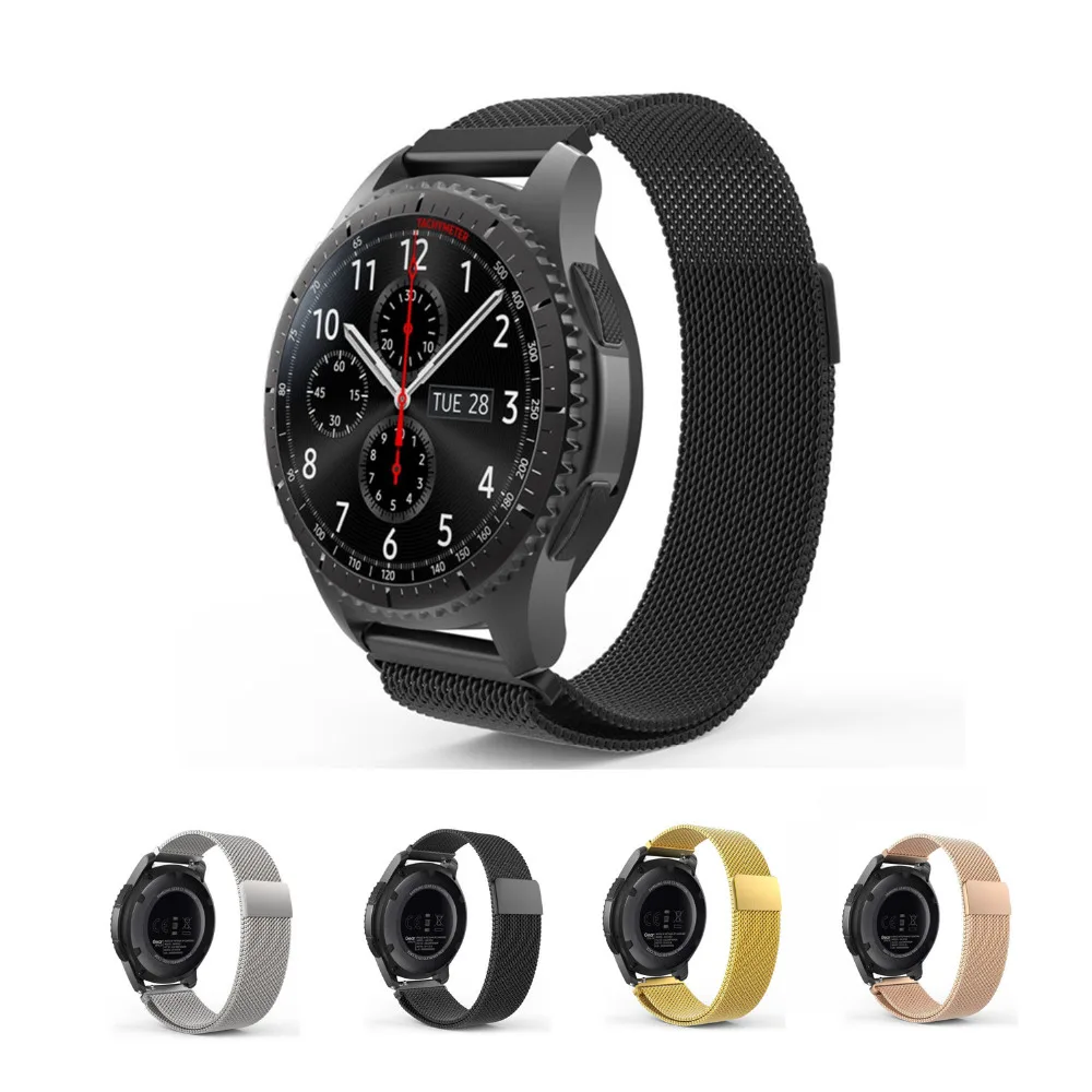 Нержавеющая сталь band для samsung gear s3 frontier/классический ремешок часов Миланская