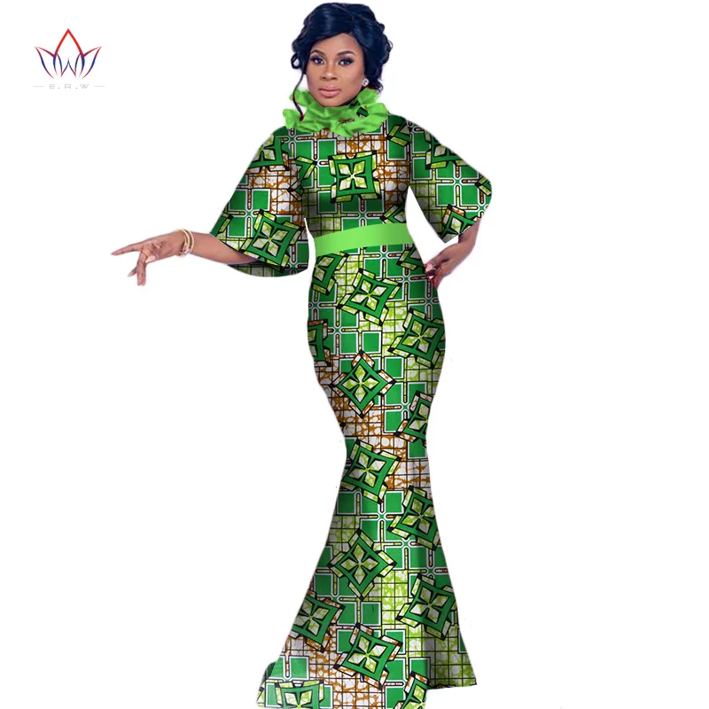 Vestido модное летнее платье для женщин Дашики африканские-платья для женщин плюс размер элегантные длинные платья для вечеринок WY2790 - Цвет: 19