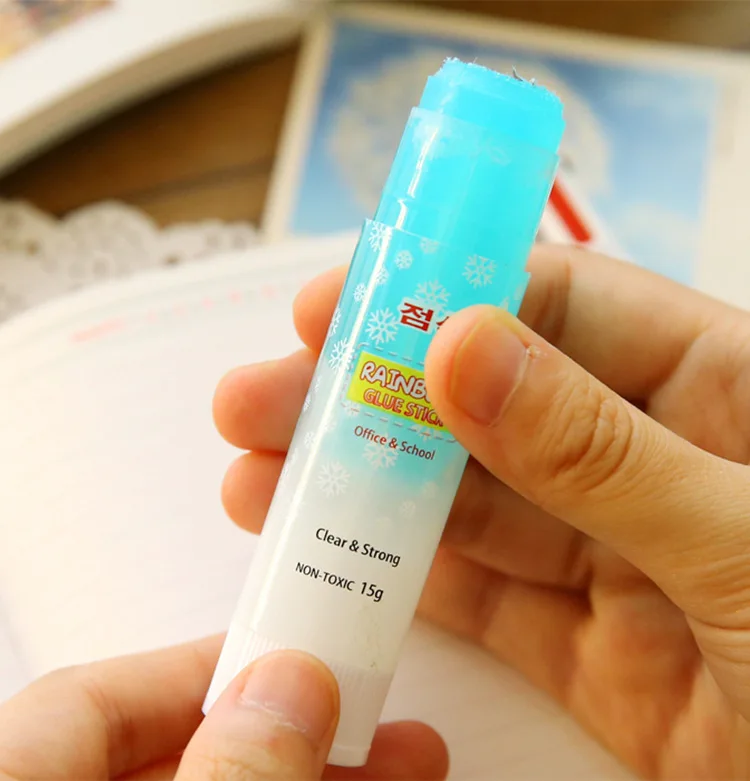 Freeshipping Creative Stationery 25g Candy Color Jelly Glue Stick