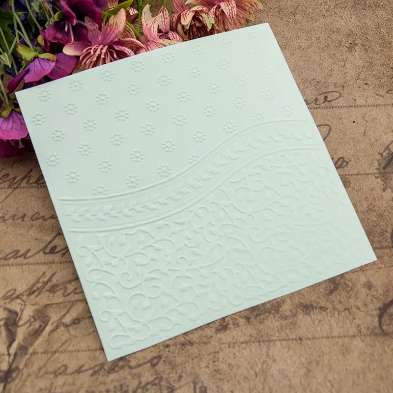  Square Vines Plastic Embossing Folder Set For Scrapbooking Paper Card Photo Album DIY Greeting Card - 32948748517
