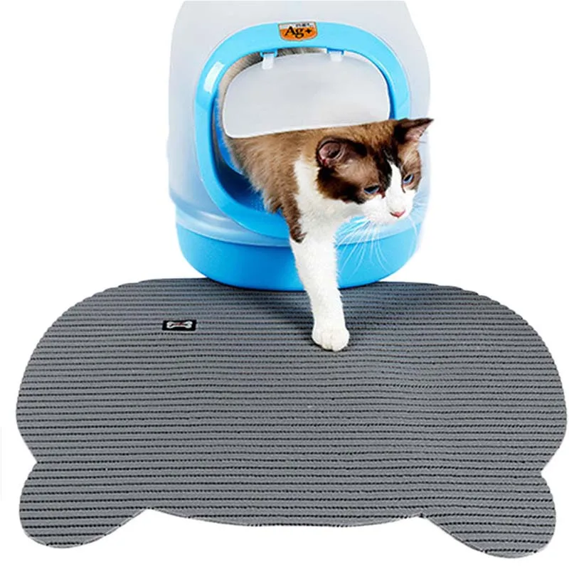 

Non Slip Cat Litter Mat Cute Puppy Kitty Dish Feeding Bowl Placemat Pet Dog Tray Mat Pet Food Bowl Pad Cat Litter Trapping Mat