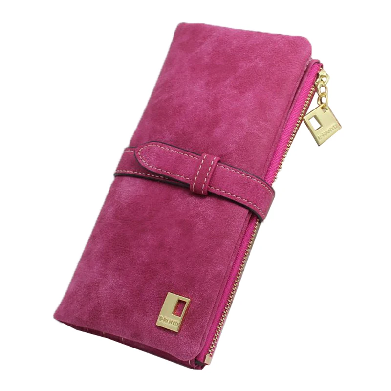 

BBSS Women Wallets fashion trends pumping frosted multi-card pu leather two fold wallet lady Ms. Long purse card