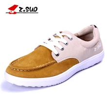 Z.SUO New Arrival Men’s Casual Shoes Hot Sale Lace Up Style Breathable Cow Suede Upper Spring Autumn Male Leisure Shoes ZS6868