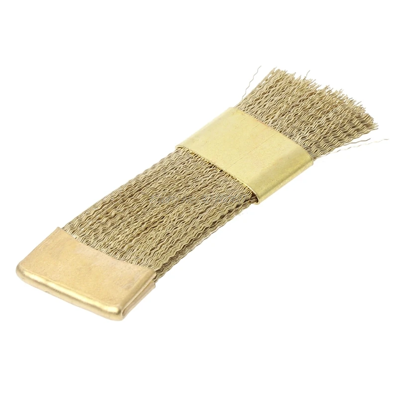 

1Pc Nail Drill Bit Cleaning Brush Golden Color Portable For Electric Manicure Drills Copper Wire Drill Brusher Cleaner