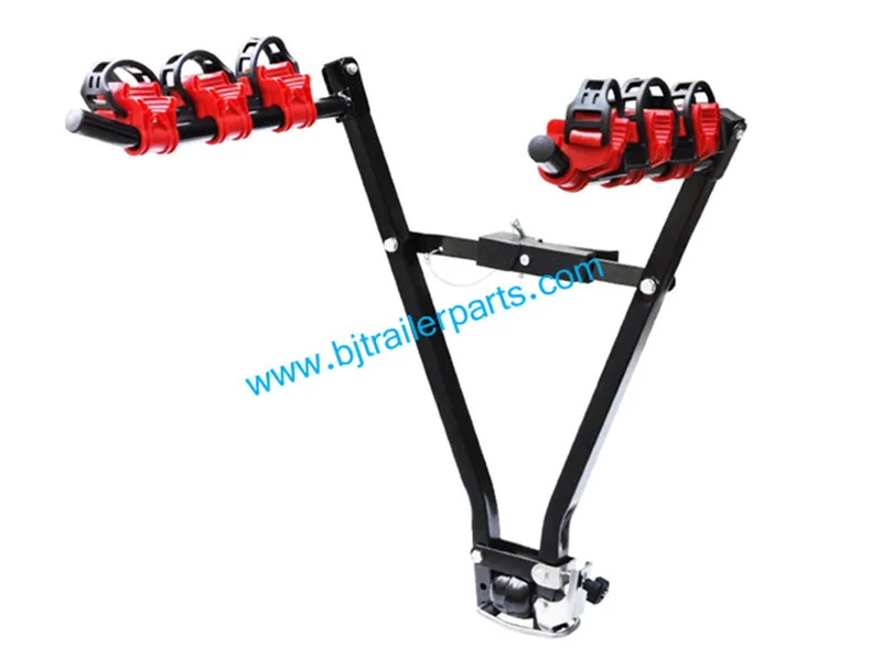 folding towbar bike rack