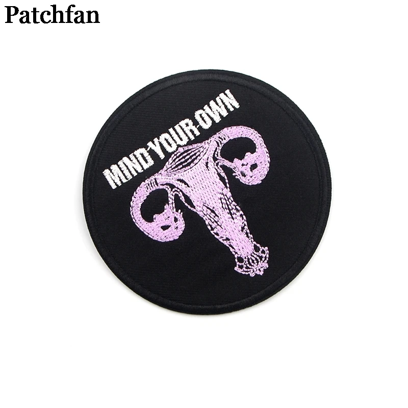 20 шт./партия Patchfan Feminist uterus имейте в виду свой собственный DIY Вышивка для