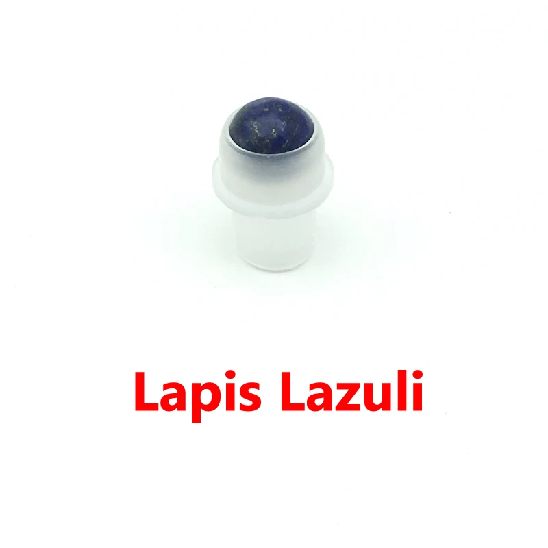 Lapis Lazuli 3 шт. натуральный драгоценный камень ролик мяч подходит 5 мл 10 мл толстое стекло эфирное масло в рулоне на толстых стеклянных бутылках аксессуары - Цвет: Lapis Lazuli