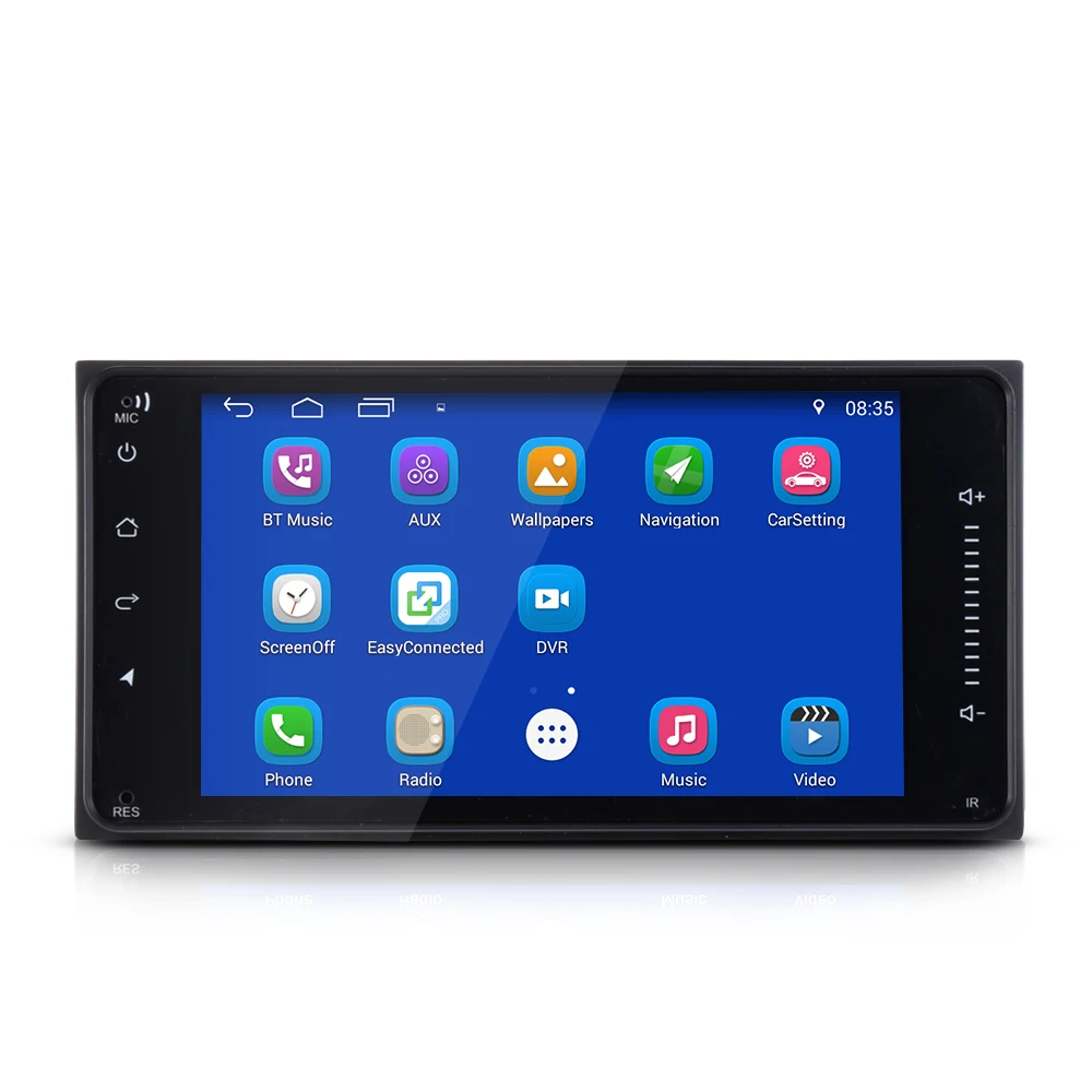 

7-inch HD Car Multimedia Player Android 7.1 Raido 2 Din with Bluetooth Wi-Fi GPS Navigation Mirror Link FM/AM Radio for TOYOTA