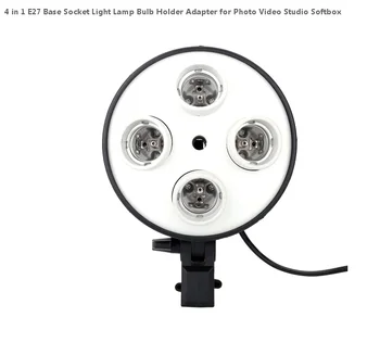 

4 in 1 E27 Base Socket Light Lamp Bulb Holder Adapter for Photo Video Studio Softbox