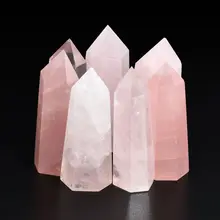 1pc grande 100% rocha natural rosa ponto de quartzo cura pedra de cristal 50-60mm e 70-75mm artesanal casa decoração pedra preciosa