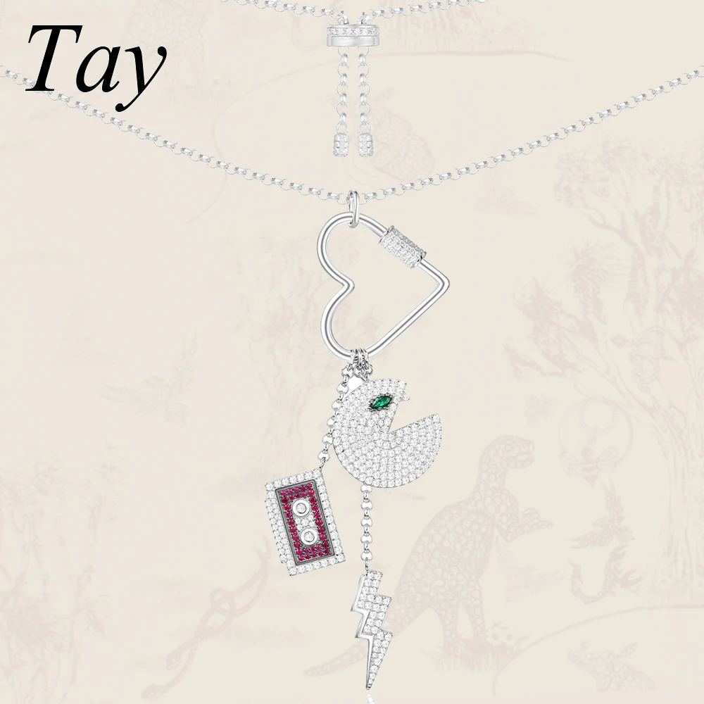 

Tay 925 sterling silver lovers ladies women engagement wedding gifts native american punk wristband fashion jewelry necklace